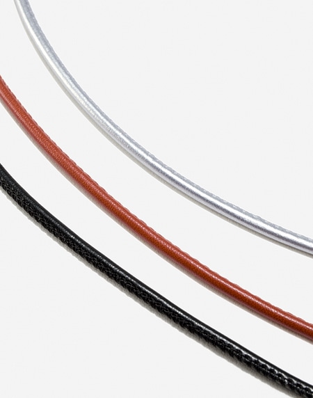 Accesorios Hawkers LEATHER ROUND CORD - SILVER