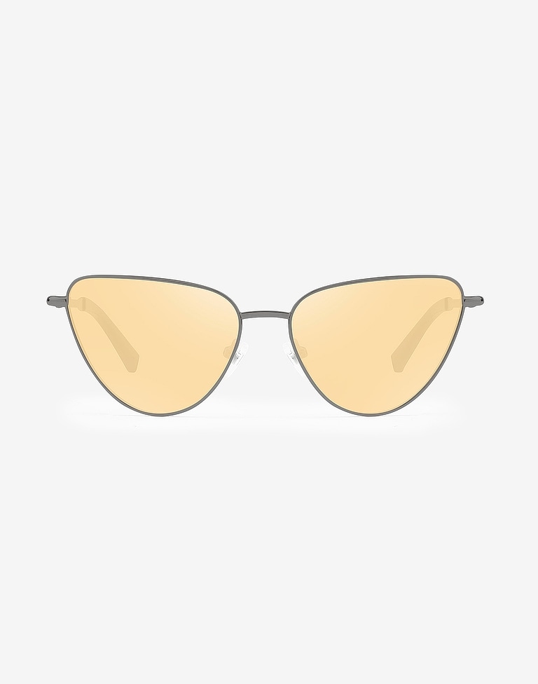 Gafas de sol Hawkers GUN METAL - YELLOW ROUNDED LOLITA