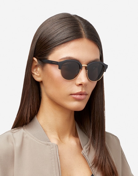 Gafas de sol Hawkers RUBBER BLACK - DARK CLASSIC ROUNDED
