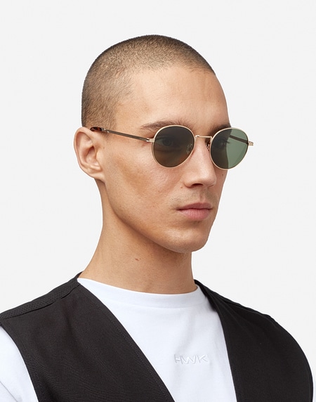 Gafas de sol Hawkers MOMA - POLARIZED GOLD GREEN