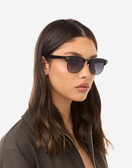 Gafas de sol Hawkers CLASSIC BOLD - POLARIZED BLACK MATTE GREY