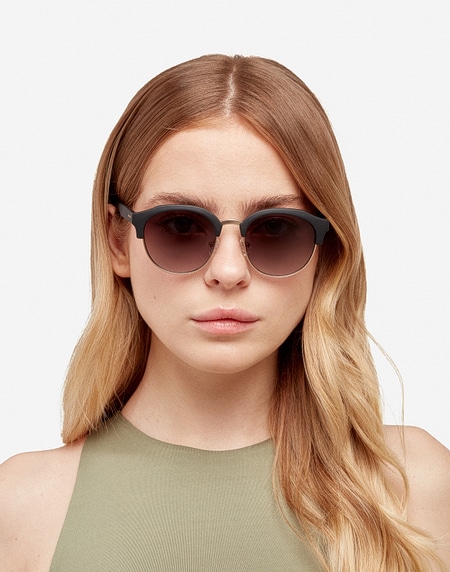 Gafas de sol Hawkers RUBBER BLACK - DARK CLASSIC ROUNDED